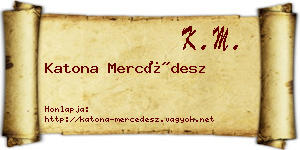 Katona Mercédesz névjegykártya